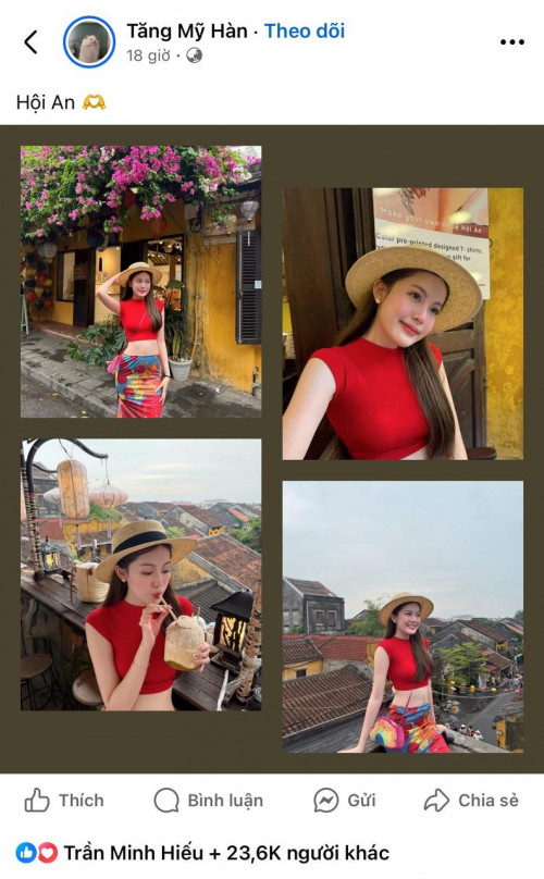 HIEUTHUHAI tương tác với các bài đăng của Tăng Mỹ Hân