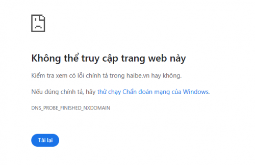 Tình trạng website