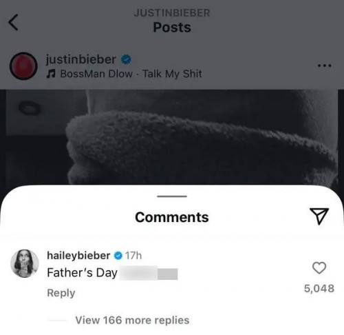 Justin Bieber trong Ngày của Cha đầu tiên