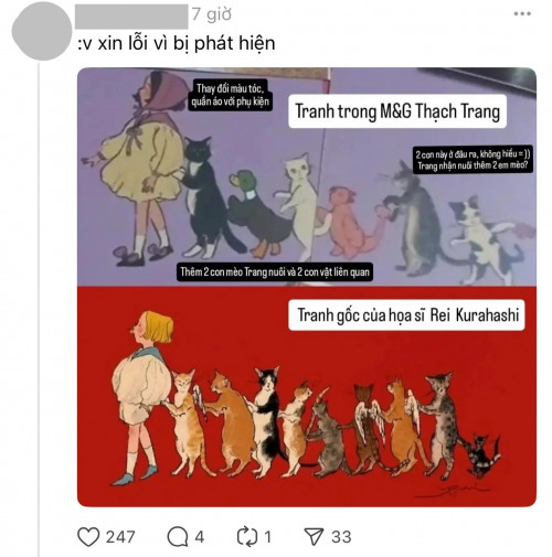 Hình ảnh mô tả chất liệu hình ảnh gần gũi với tác phẩm của họa sĩ Rei Kurahashi