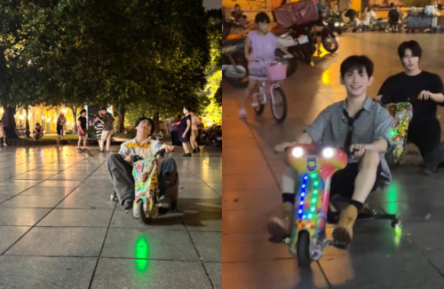 Trường nhóm LEW và Eunchan hào hứng biểu diễn.