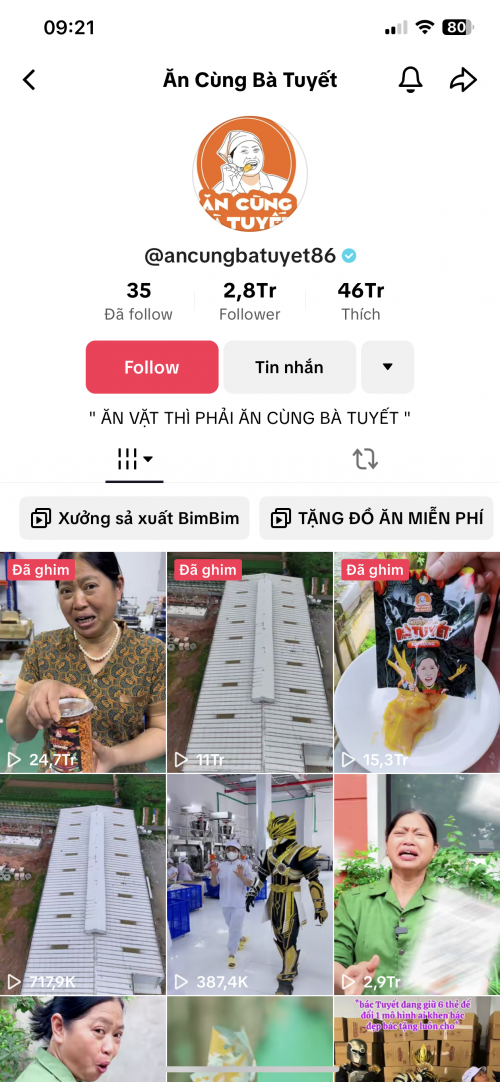 Ẩn Cùng Bà Tuyết gặp rút chuyển xuống mối