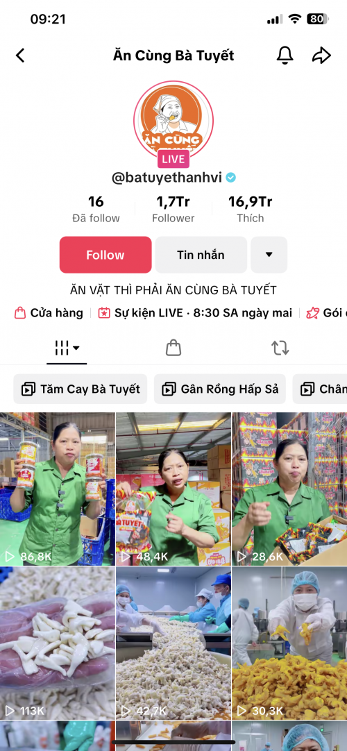 Ẩn Cùng Bà Tuyết gặp rút chuyển xuống mối