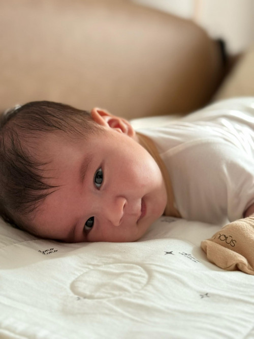 Bé Panda mỉm cười