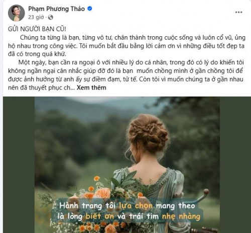 Chia sẻ của NSND Phạm Phương Thảo