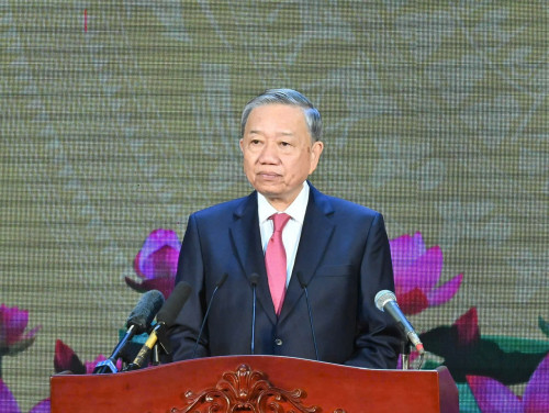 Tổng Bí thư Tô Lâm phát biểu