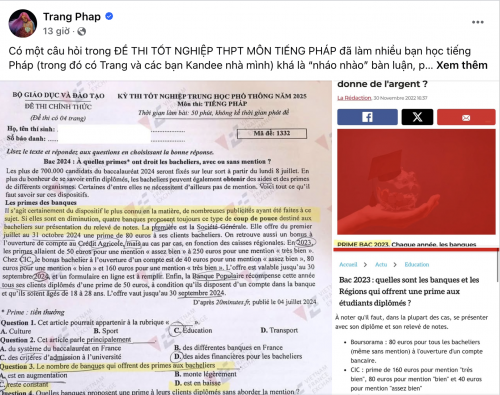 Giải đề thi THPT