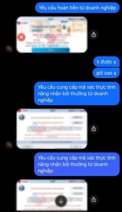 Hình ảnh liên quan đến vụ lừa đảo