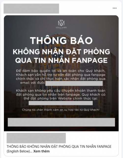 Khách hàng báo cáo việc bị lừa