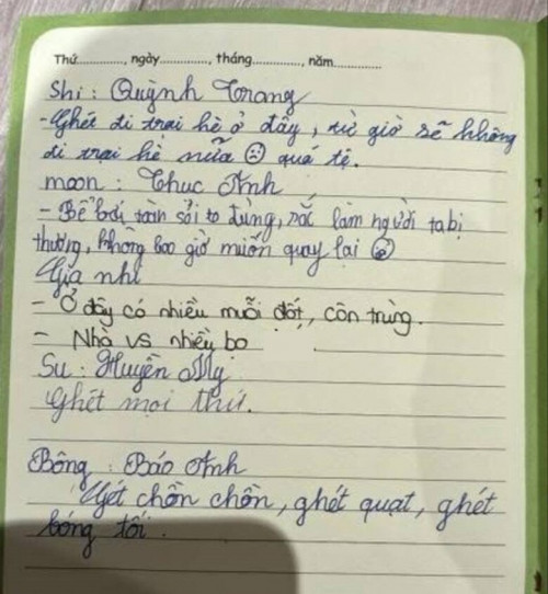 Trại hè tại Thái Nguyên