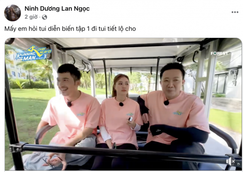 Lan Ngọc đang clip hậu trường