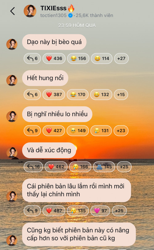 Tóc Tiên chia sẻ tâm trạng