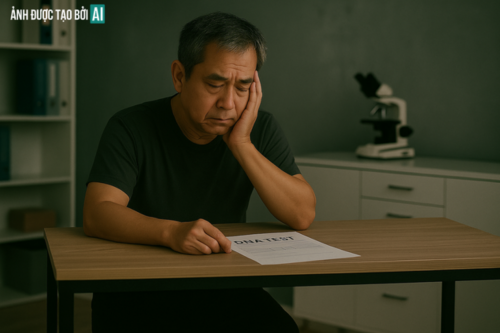 Ông Hưng đã xét nghiệm ADN với 4 đứa trẻ.