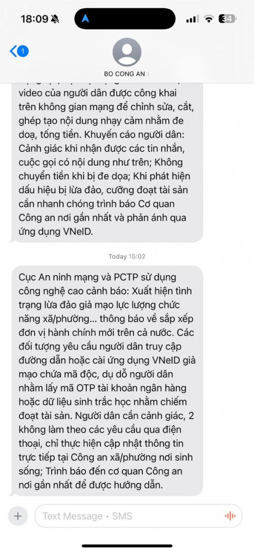 Cảnh báo lừa đảo giả mạo cơ quan chức năng.