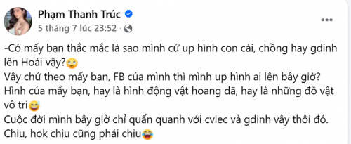 Thanh Trúc phản hồi về ý kiến cư dân mạng