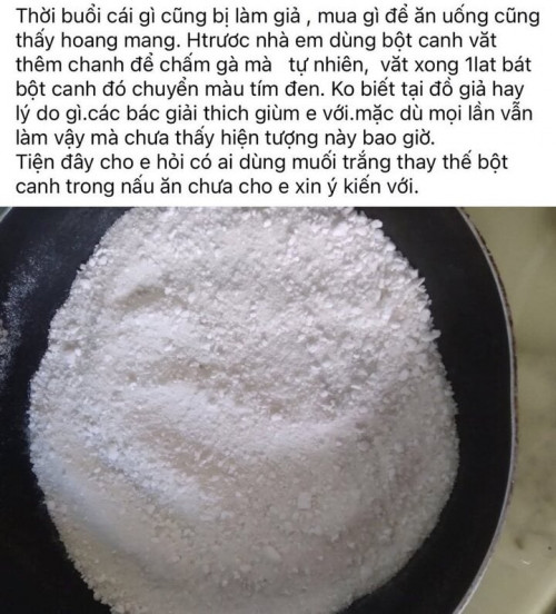Vắt chanh vào bột canh khiến chuyển màu tím, có phải bột canh bị làm giả?- Ảnh 1.