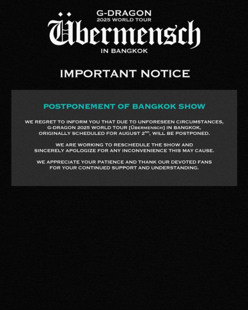 G-Dragon concert tại Bangkok