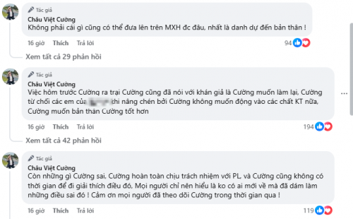 Châu Việt Cường chia sẻ về sự thay đổi