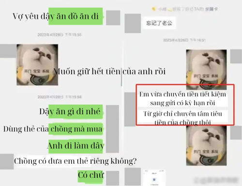 Tâm dịch tin nhắn của cặp đôi