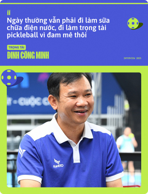 Trọng tài Minh trong công việc