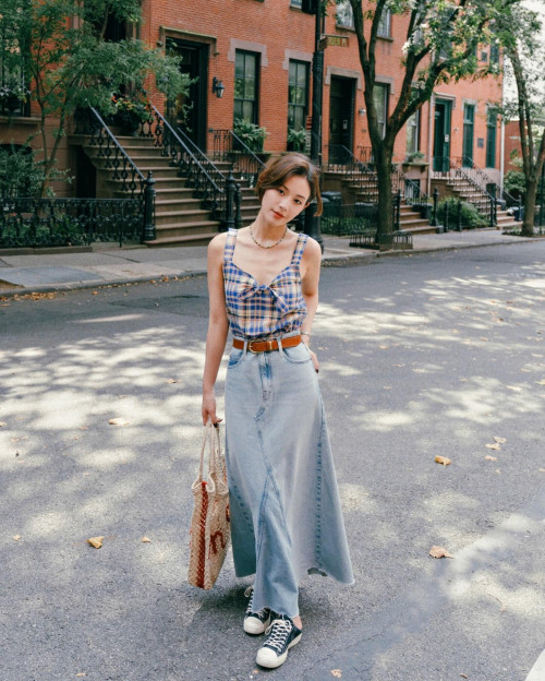Chân váy denim