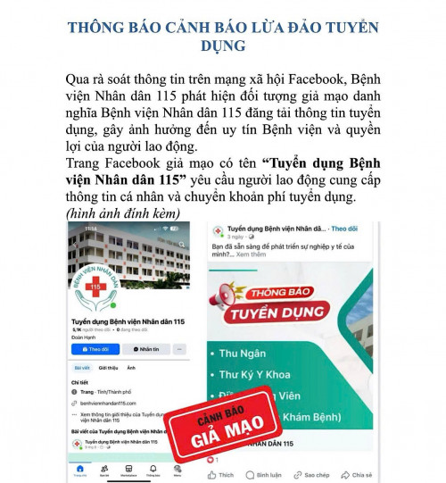Bệnh viện khốn đốn vì bị mạo danh lừa đảo