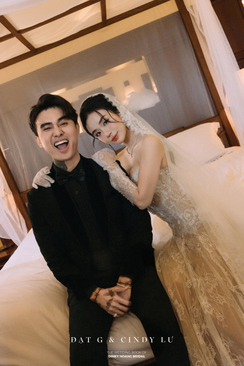 Đạt G và Cindy Lư trong ảnh cưới