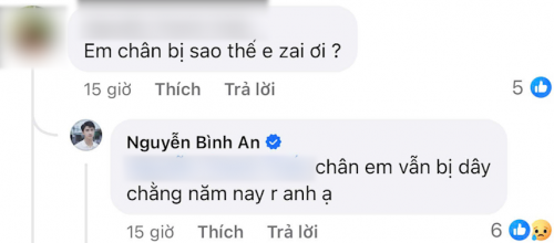 Bình An không thể vận động thể thao để hồi phục