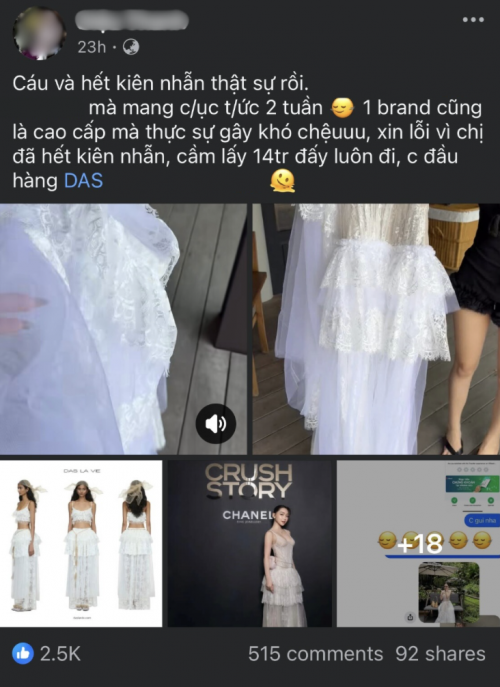Váy thiết kế gây tranh cãi