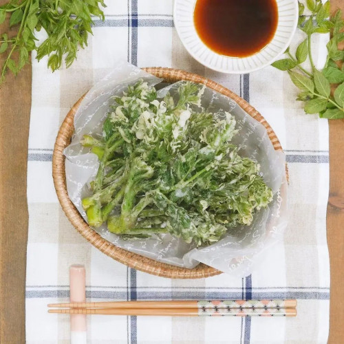 Tempura rau mầm gai
