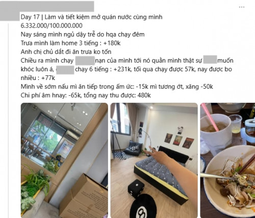 Cập nhật hành trình thu nhập