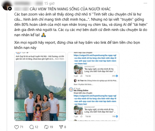 Vụ lật tàu du lịch Vịnh Xanh 58