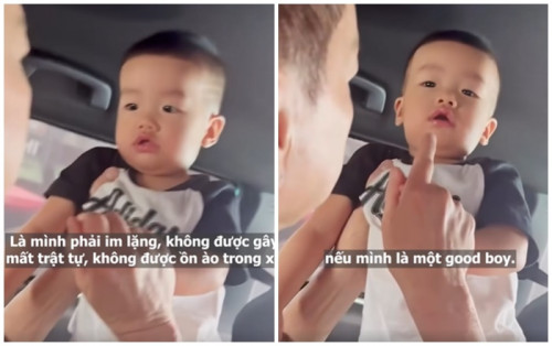 Quang Minh và con trai