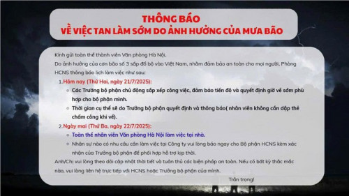 Công ty quyết định làm online