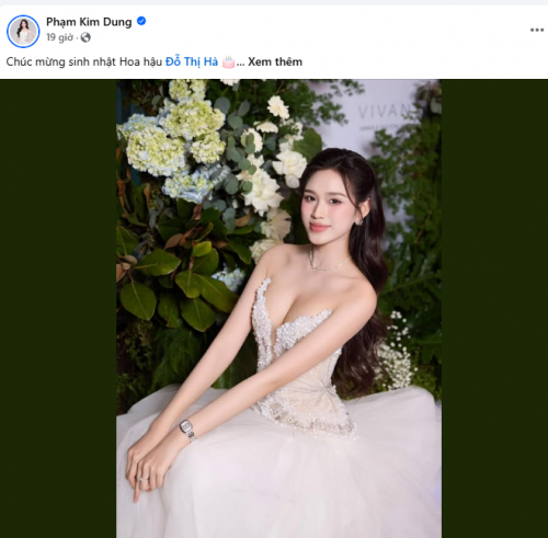 1 Hoa hậu Đỗ Thị Hà chúc mừng sinh nhật