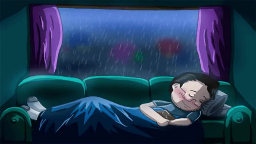 Âm thanh mưa giúp giấc ngủ sâu hơn.