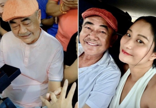 NSND Việt Anh và bạn gái Chân Chân