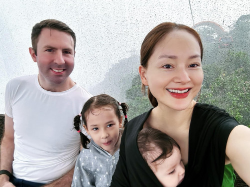 Lan Phương với con cái