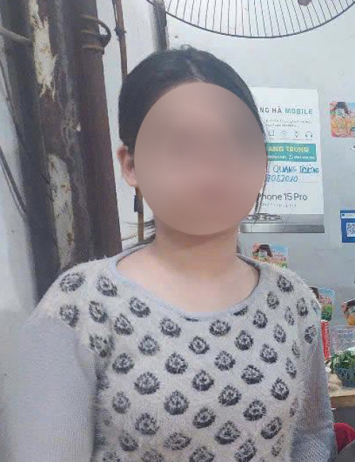 Cháu Nguyễn Kiều Trang - bé gái 13 tuổi mất tích trước đó